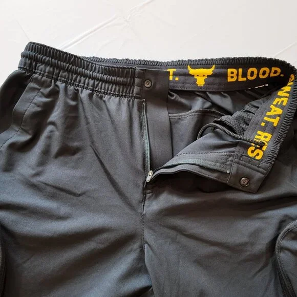 Under Armour | Project Rock Woven Cargo Pants - Black | Size L - Picture 5 of 11